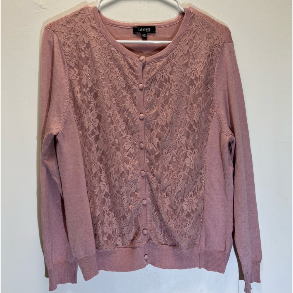 ELEMENTZ light casual pretty pink sweater